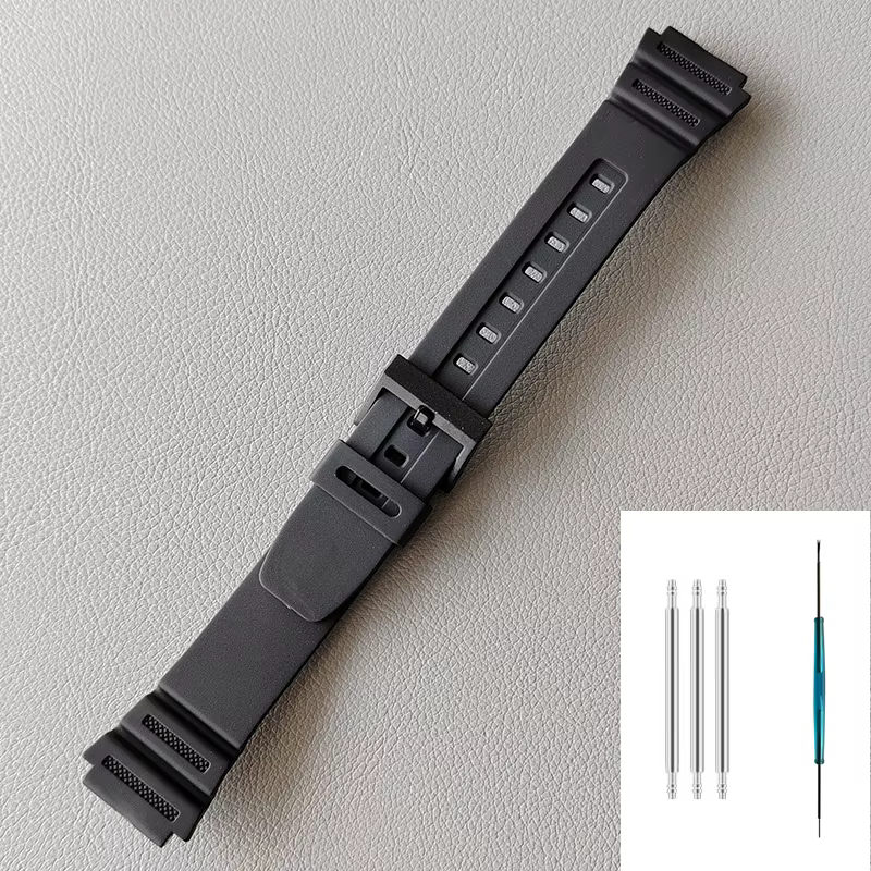 Bracelet de montre en PU, pour Casio AE1200/1300/1000W AQ-S800W SGW-300H/400H/500H MRW-200H W-S200/8