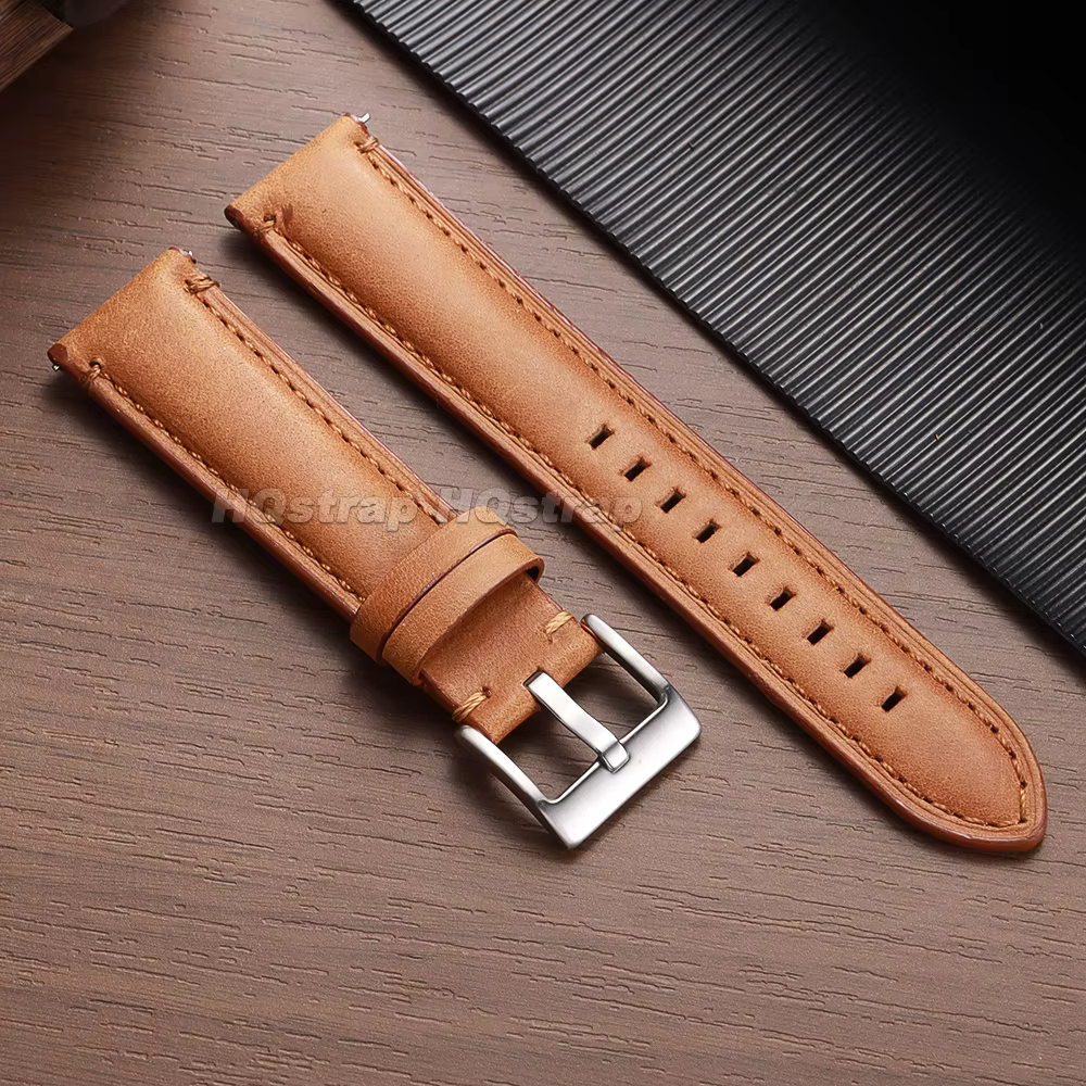 Bracelet de montre en cuir véritable de qualité supérieure, 20/22/24mm, pour Fossil, Panerai, sangle