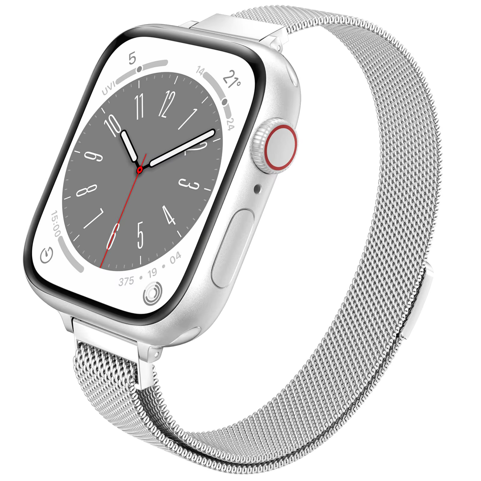 Bracelet Milanese fin pour Apple Watch 44mm 40mm 45mm 49mm 41mm 42mm, compatible avec les séries 10 