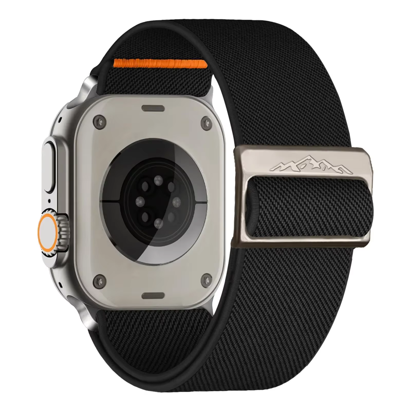 Bracelet en nylon tressé élastique pour Apple Watch Ultra 3, 49 mm, 11, 10, 9, 8, 7, 46 mm, 45, 41, 