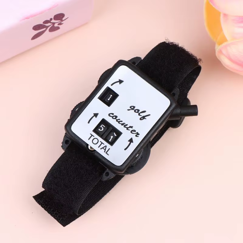 Montre Compteur de Scores de Golf, Compteur Mécanique de Golf avec Bracelet, Enregistreur Manuel de