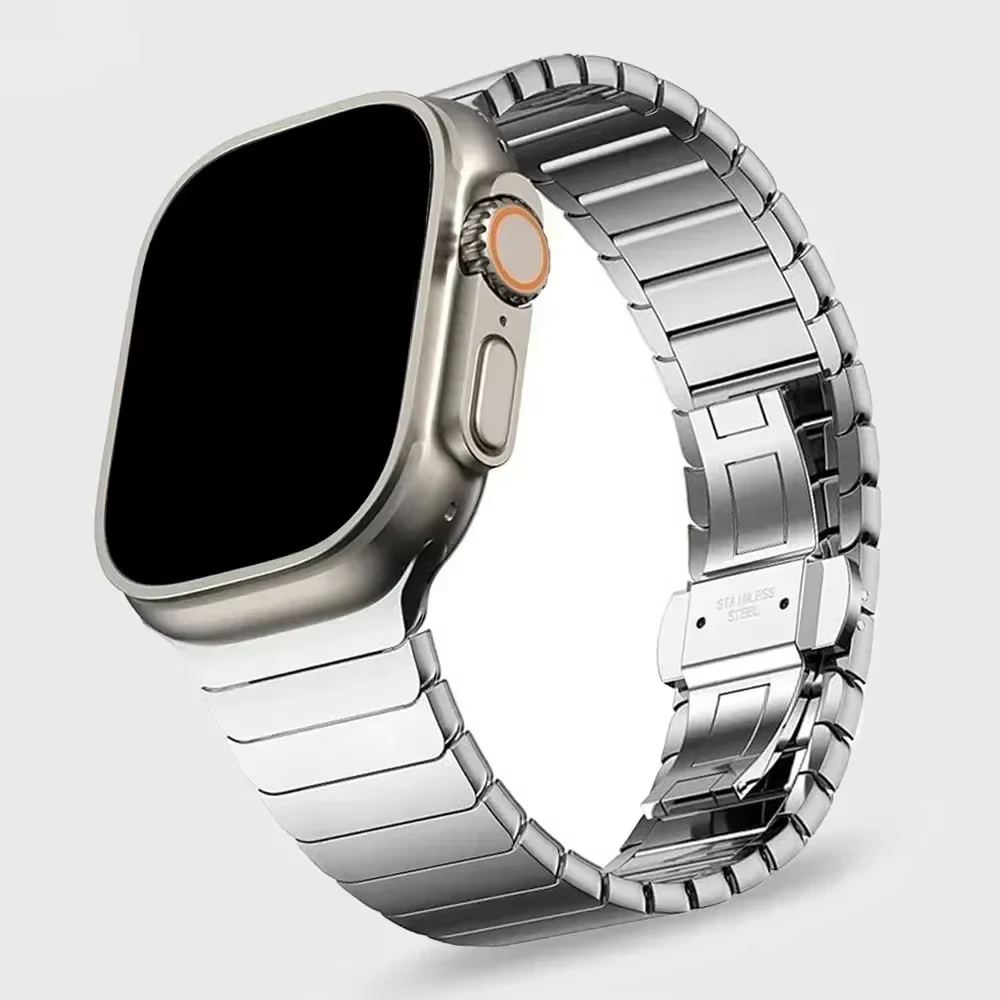 Bracelet en métal pour Apple Watch série 11 46mm Ultra 3/2 49mm Bracelet pour série 10 9 8 7 6 5 4 4