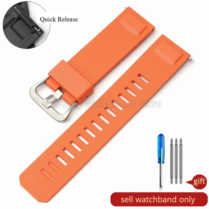 Bracelet de montre en caoutchouc pour Casio PRO TREK série PRT-B50/B70 PRW-35/51/61Y, élastique et c