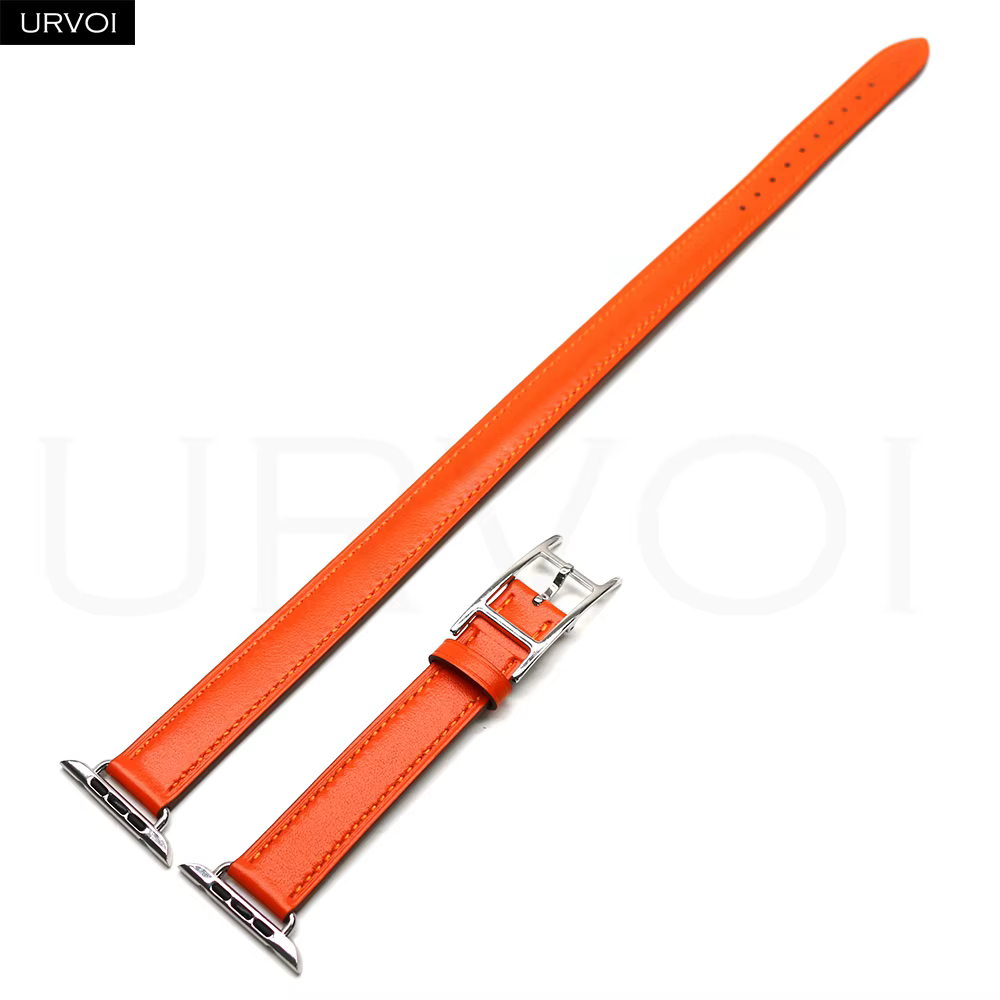 URVOI Hapi Attelage Double Tour pour bracelet de montre Apple série 11 10 9 8 7 SE3 bracelet en cuir