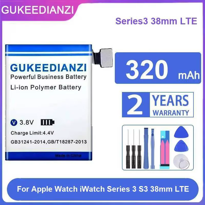 Batterie Ultra GPS 300-700 mAh pour Apple Watch Series 41MM 44MM 45MM SE SE2 1 2 3 4 5 6 7 8 9 40MM