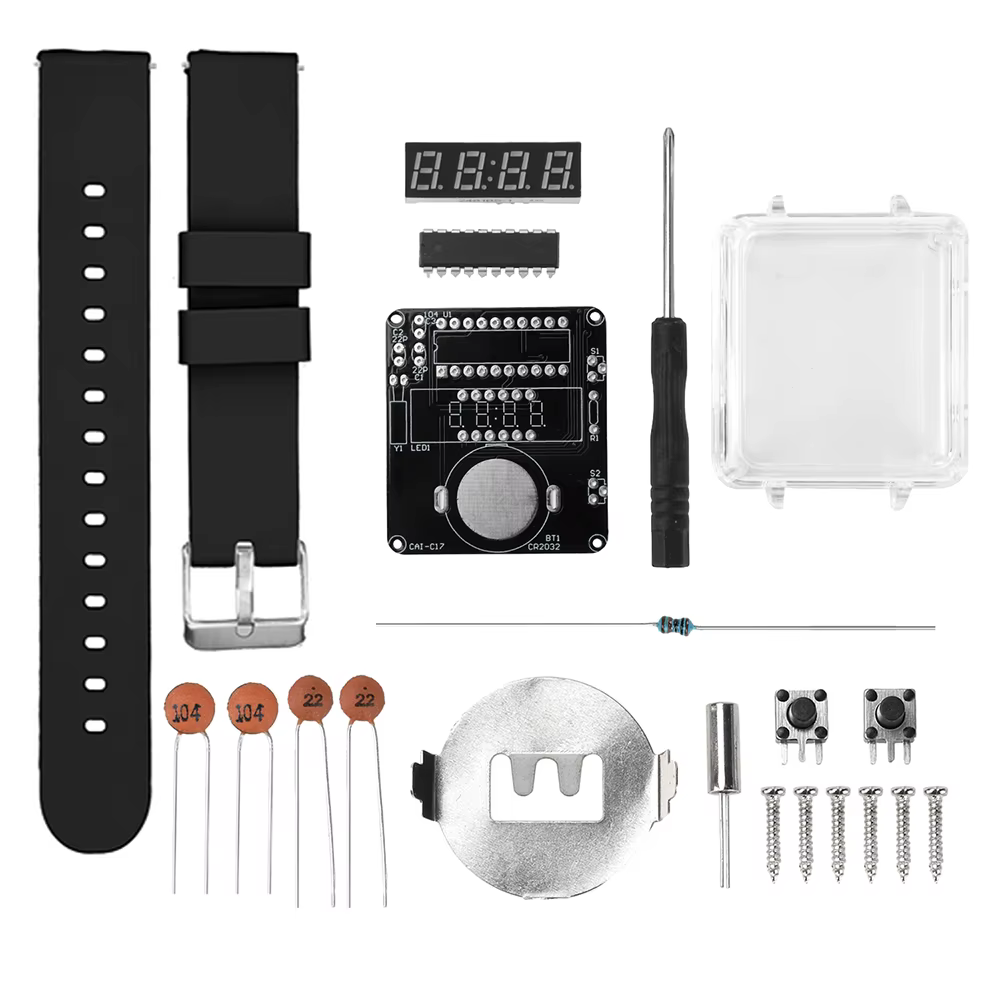 Kit de montre électronique à monter soi-même, affichage de Tube numérique LED, projet de soudure cré