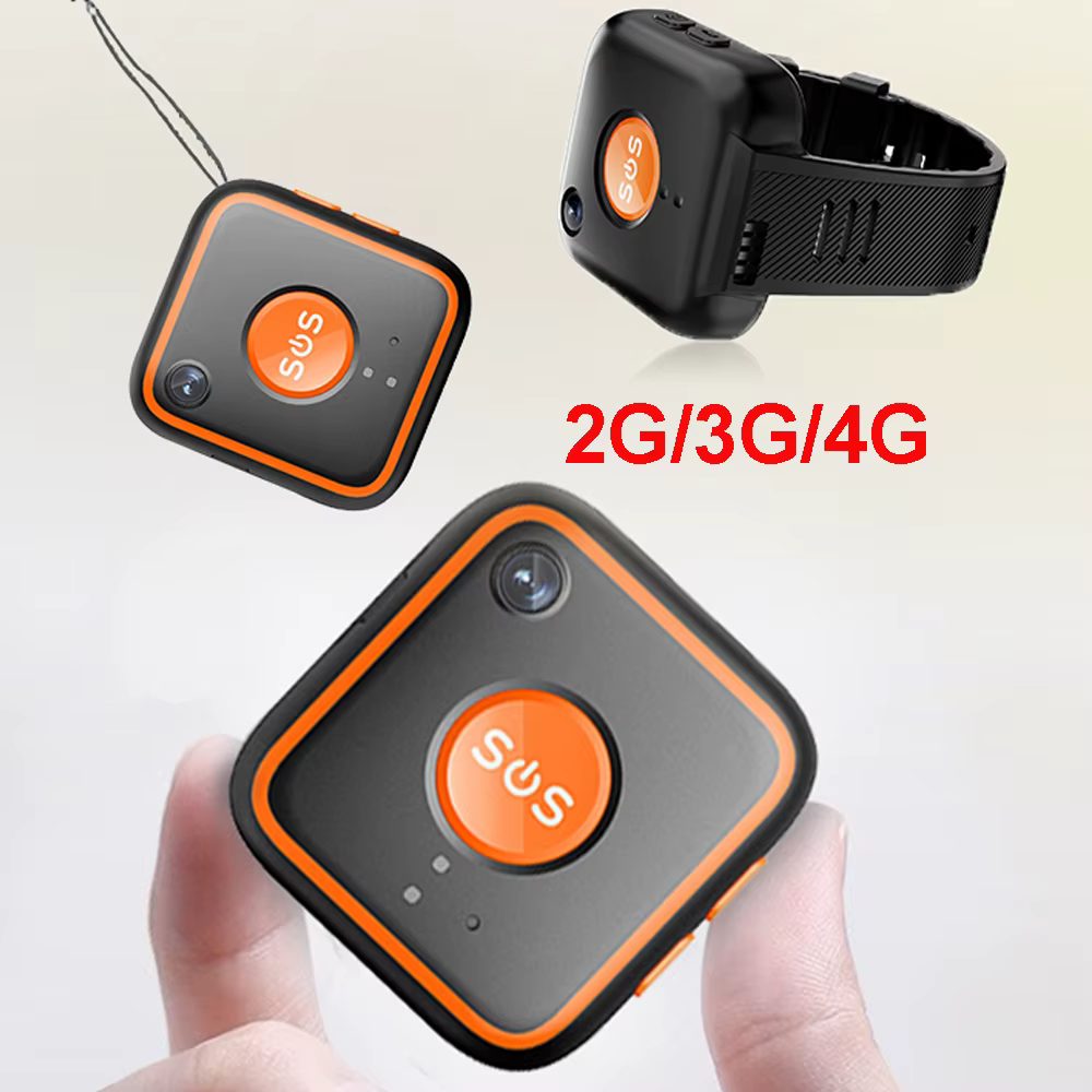 Montre GPS 4G pour personnes âgées ou enfants V28C Bouton SOS Bracelet Alarme d'urgence Suivi GPS Fr