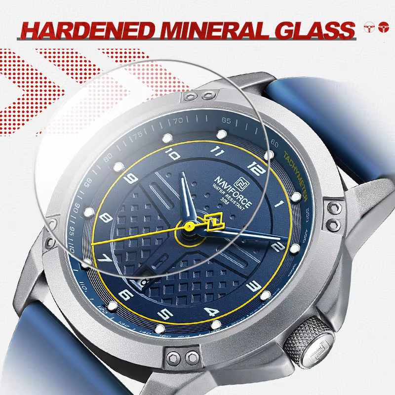 NAVIFORCE montre-bracelet à Quartz décontractée mode étanche montres pour hommes Sport bracelet en S