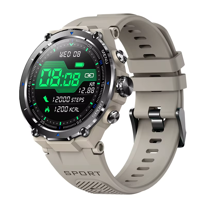 LIGE-Montre intelligente HD étanche pour homme, appel Bluetooth, bracelet Fitnes, GPS, assistant voc