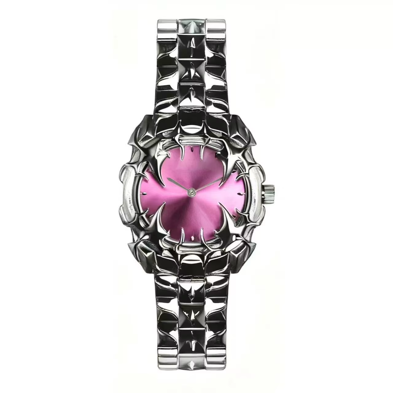 DENVOSI Nouvelle montre à quartz gothique Y2K en forme de griffe avec cadran détachable et remplaçab