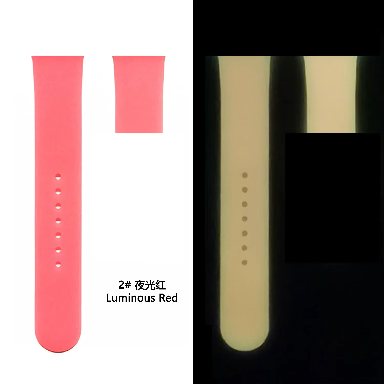 Bracelet lumineux en Silicone pour Apple Watch, Ultra2, boucle de Sport, pour Iwatch10 9 8 7 6 5 4 S