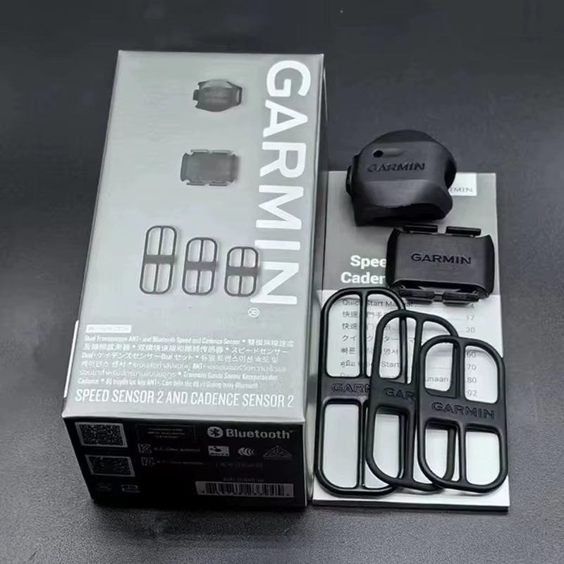 Capteur de vitesse et de cadence Garmin 2e génération, connexion Bluetooth ANT+ pour la série EDGE F