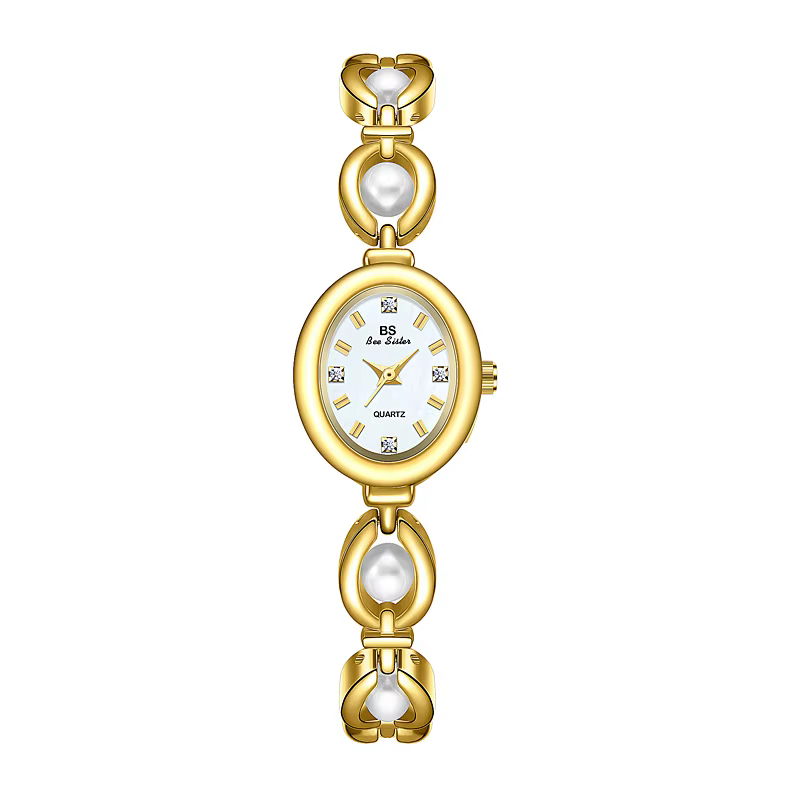 Montre pour femme de la marque BS, style japonais, luxe léger, bracelet simple en perles, bijoux, mo