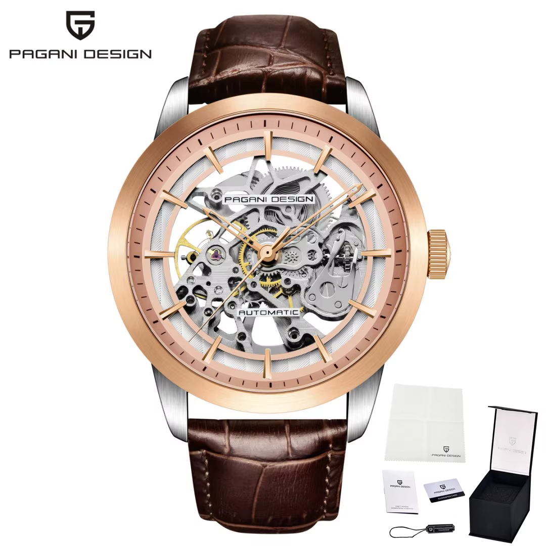 Collection AliExpress 2023 pagani, le mouvement de la surface de la peau pour hommes montre mécaniqu