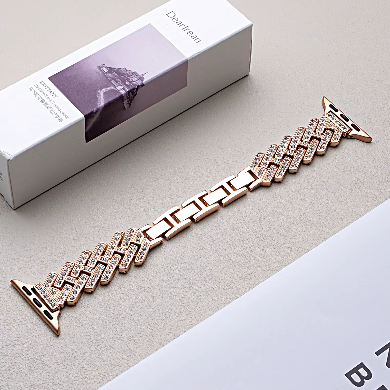 Bracelet en métal pour Apple Watch Ultra 2 49mm 45mm 44 42mm 38 40 41mm, bracelet diamanté adapté au