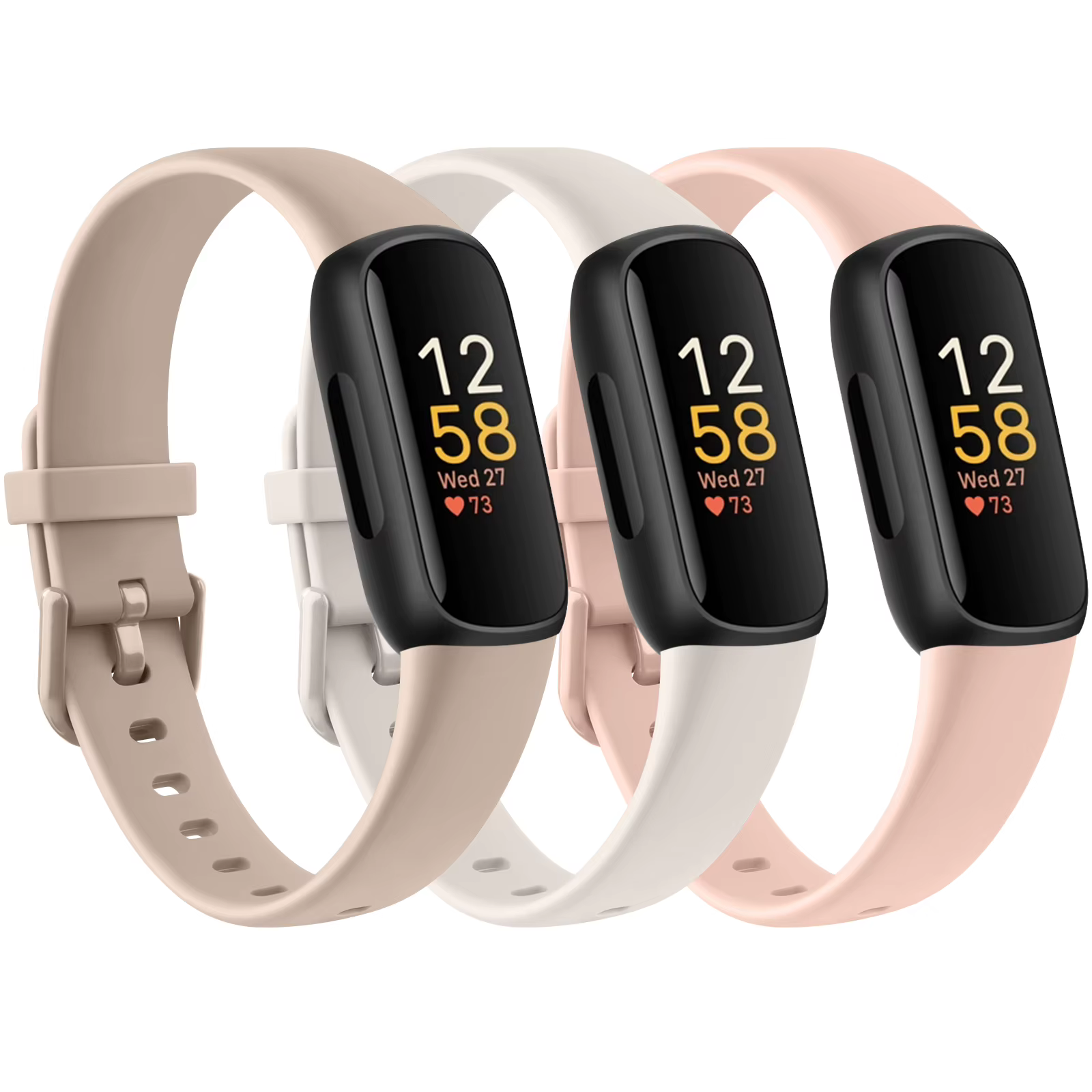 Bracelet en silicone souple pour Fitbit inspire 3, bracelet de montre réglable, bracelet de sport, l