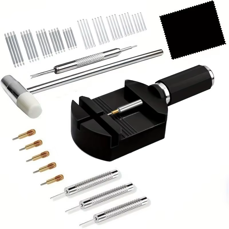 Kit d'outils de réparation de montres professionnel de luxe 52 pièces/ensemble, comprenant des press