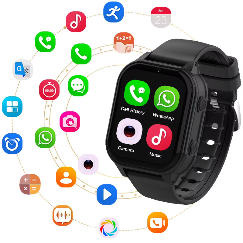 Montre connectée 4G pour enfant, SOS, GPS, WiFi, montre-bracelet, Whatsapp, KT19Pro MAX, Android 8.1
