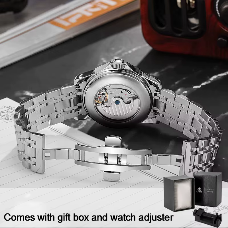 Montre squelette steampunk pour homme
