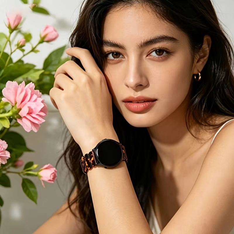 Bracelet en résine 18/20/22 pour Garmin Vivoactive 5/Active5/Venu3/Forerunner965/955/945/9/Venu/3S pour Samsung Galaxy Watch 7/6/5/4