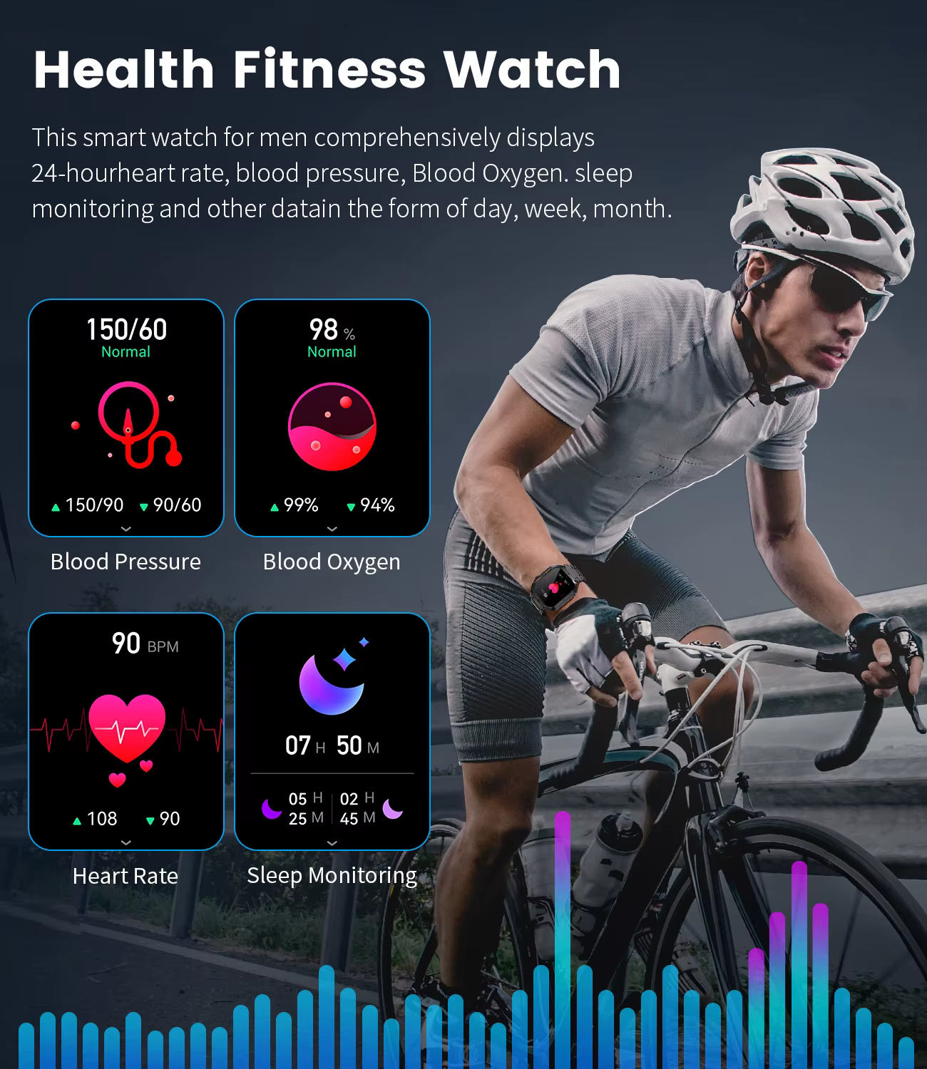 LIGE Sports de plein air Fitness Smartwatch pour hommes 1.96 pouces écran Bluetooth appel montres étanches sang oxygène Reloj Hombre