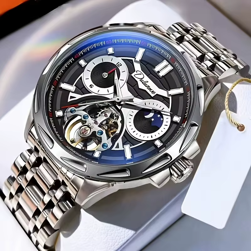 Montre squelette steampunk pour homme