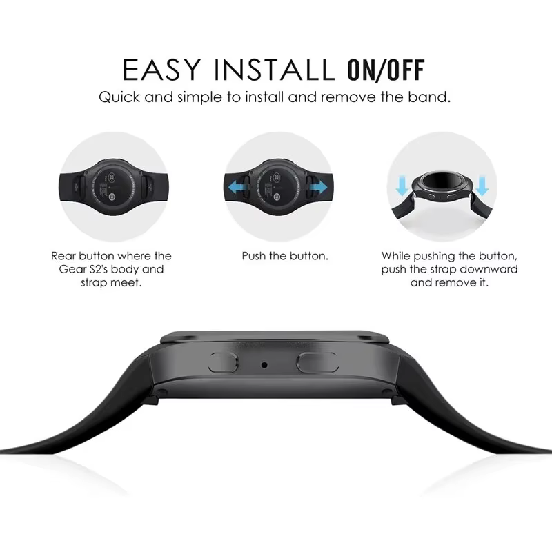 Bracelet de sport en silicone pour Samsung Galaxy Gear