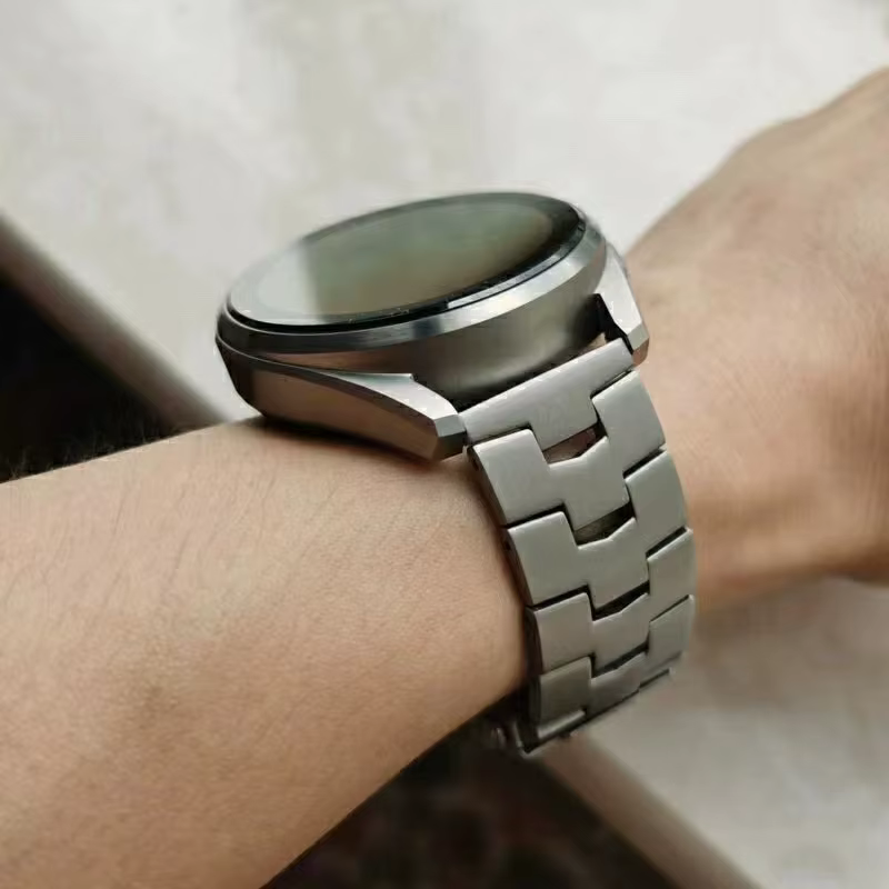 Bracelet de montre en titane solide pour hommes et femmes