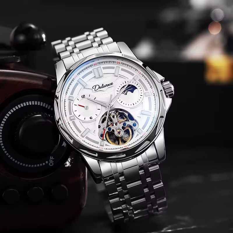 Montre squelette steampunk pour homme