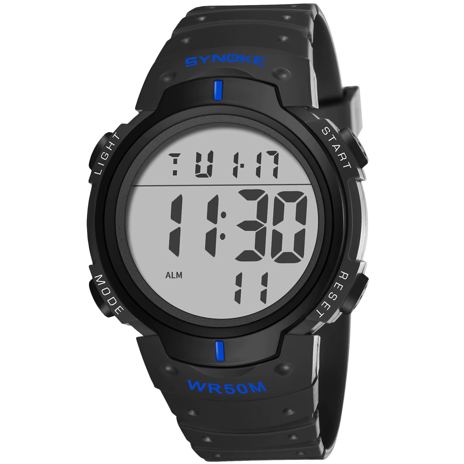 Montre de sport numérique LED étanche pour homme