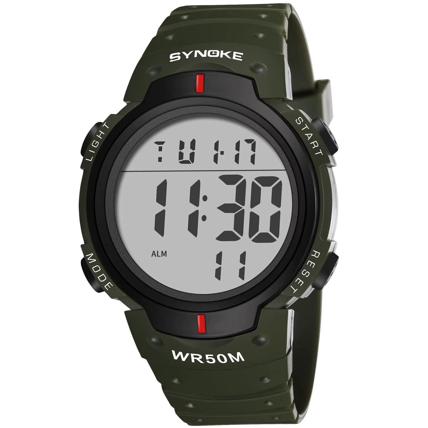 Montre de sport numérique LED étanche pour homme