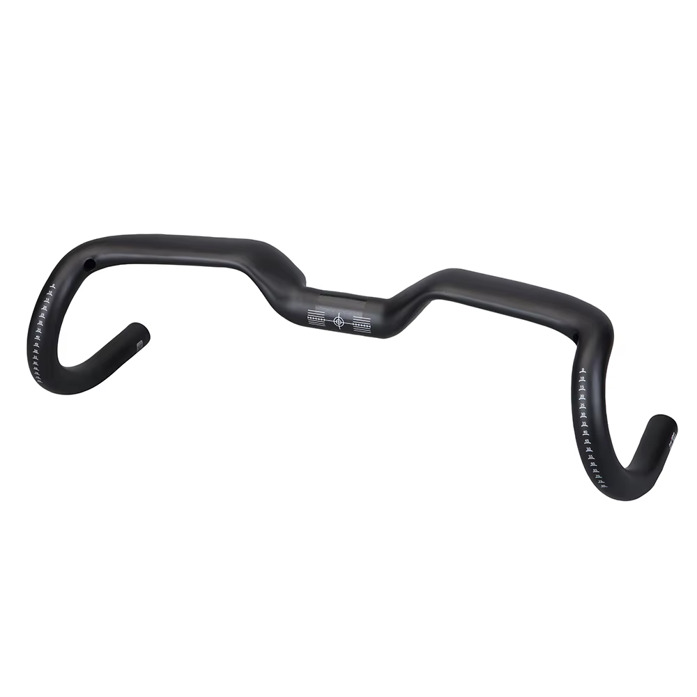 2024 nouveau gravier 14 degrés poignée de vélo en fibre de carbone T1000 guidon