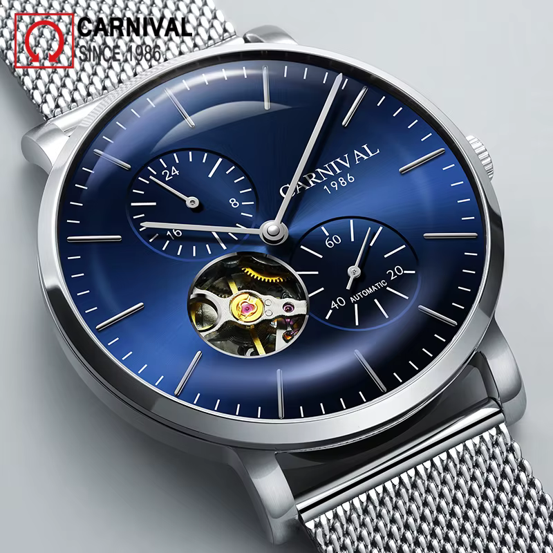 Montre mécanique saphir pour homme
