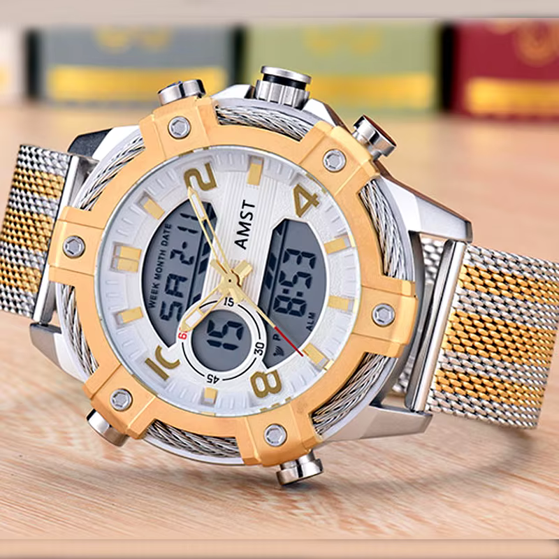 Montre-bracelet de sport étanche pour homme