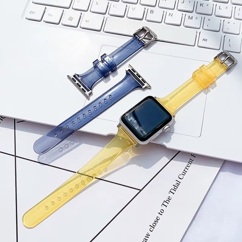 Bracelet de rechange en TPU Transparent pour Apple Watch