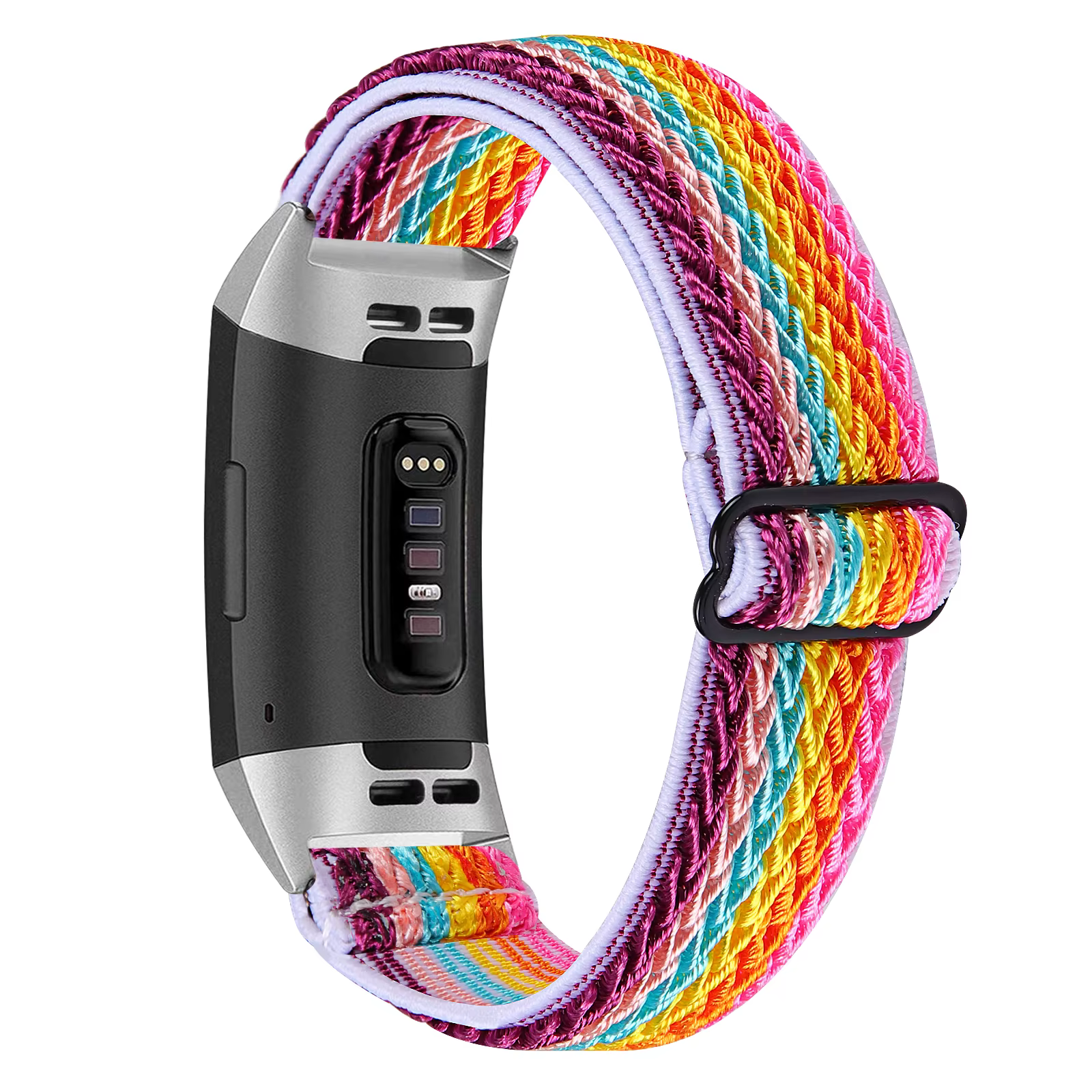 Bande élastique pour Fitbit charge 6 5 4 3 2 montre intelligente femmes hommes tissé Bracelet réglable