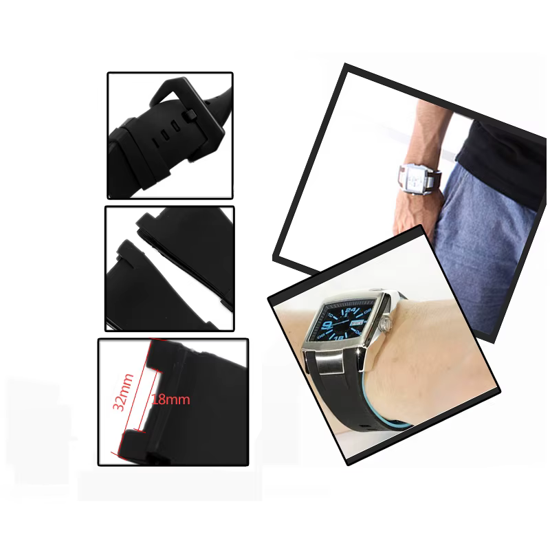 Nouveaux bracelets de montre en caoutchouc pour Diesel DZ1216 DZ1273 DZ4246 DZ4287 Bracelet