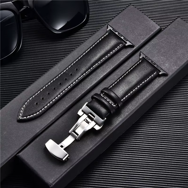 Bracelets de montre en cuir pour Apple Watch