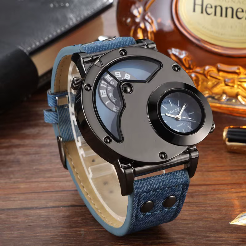 Montres de sport bleues pour hommes