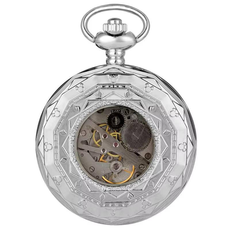 Montre de Poche Mécanique à Remontage Manuel pour Homme et Femme