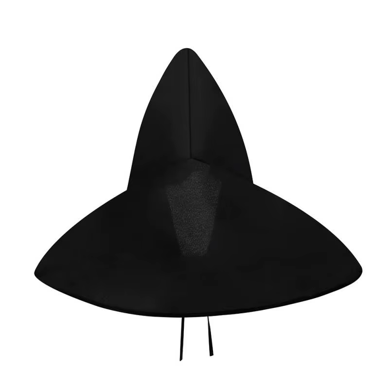 Cape courte pour Cosplay Halloween, accessoire Cosplay, déguisement de sorcière, unisexe, chapeau de la pandémie, oiseau médiéval, coiffure de Cosplay, châle noir à lacets
