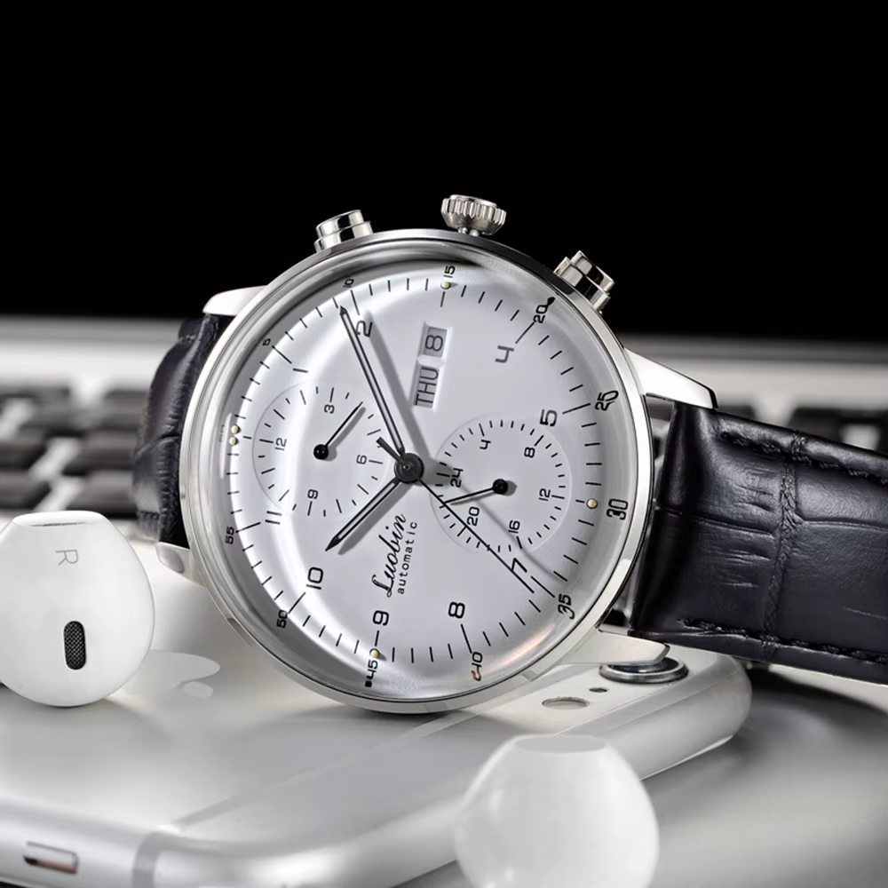 Luobin montre automatique hommes montre-bracelet mécanique mode robe montres de luxe 42mm