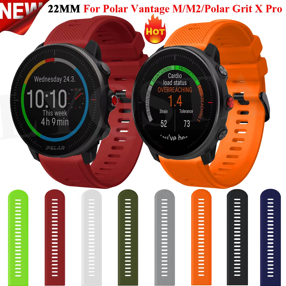 22mm bracelets pour Polar Vantage M/M2 Bracelet de montre intelligente