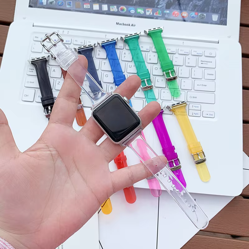 Bracelet de rechange en TPU Transparent pour Apple Watch
