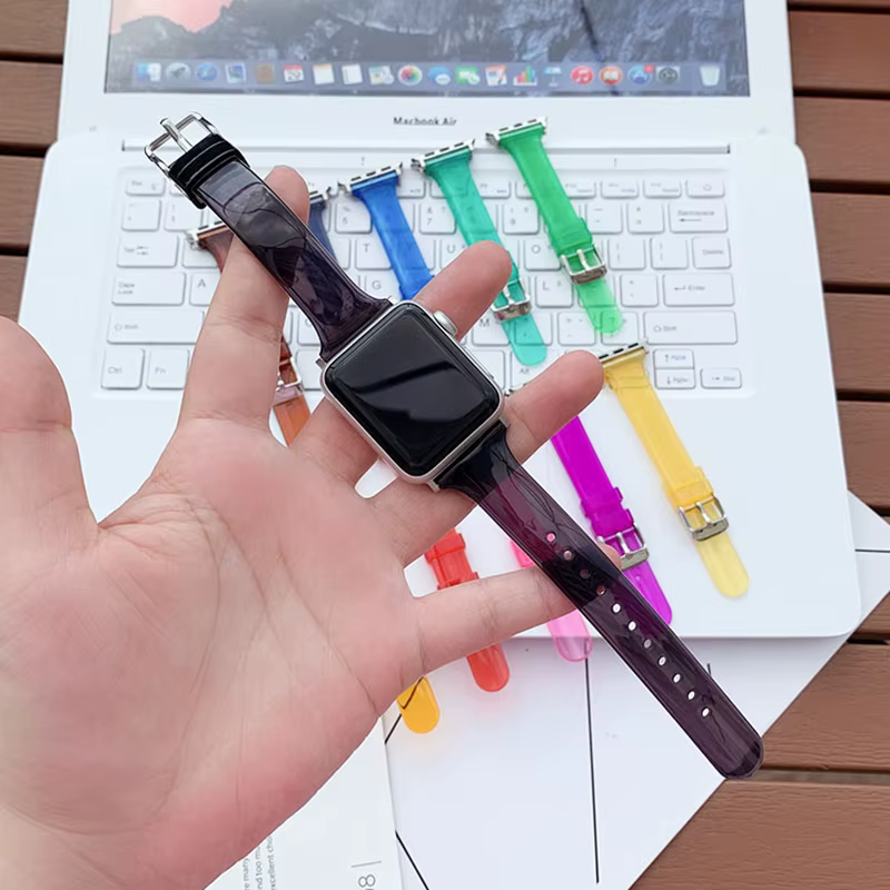 Bracelet de rechange en TPU Transparent pour Apple Watch