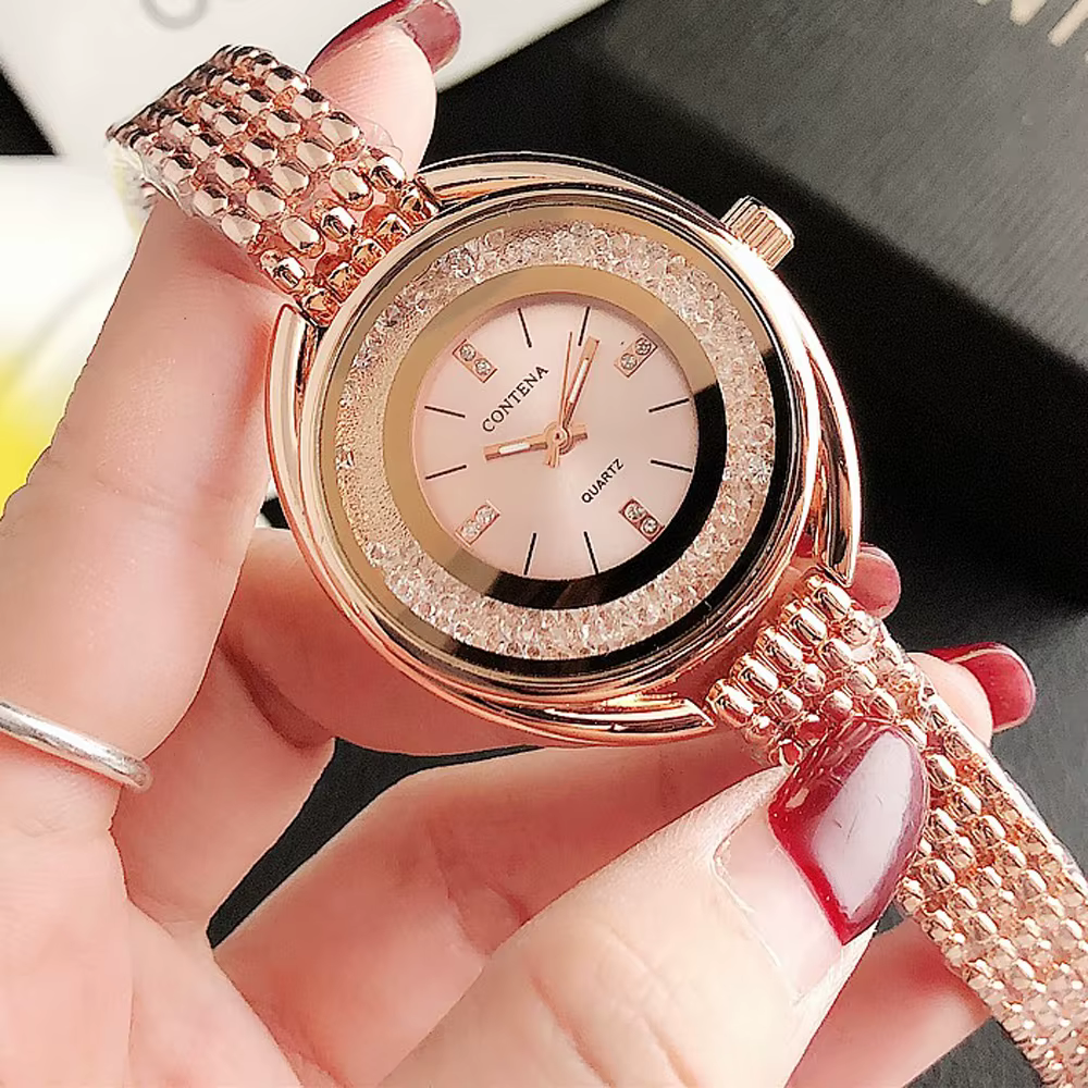 CONTENA célèbre marque de luxe modèle S dames montres mode doré concepteur femmes montre-bracelet tenue décontractée horloge Relogio Feminino