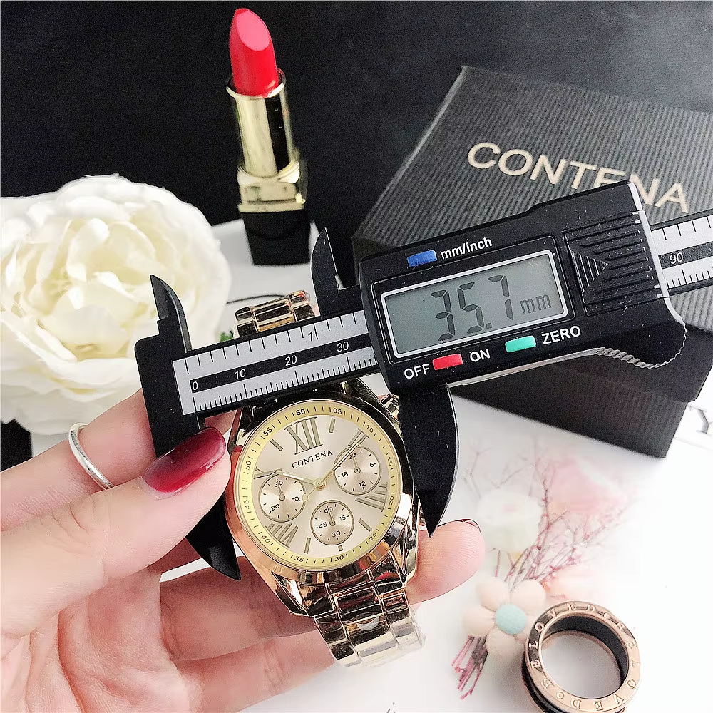 Genève-Montre de luxe en acier inoxydable pour femme
