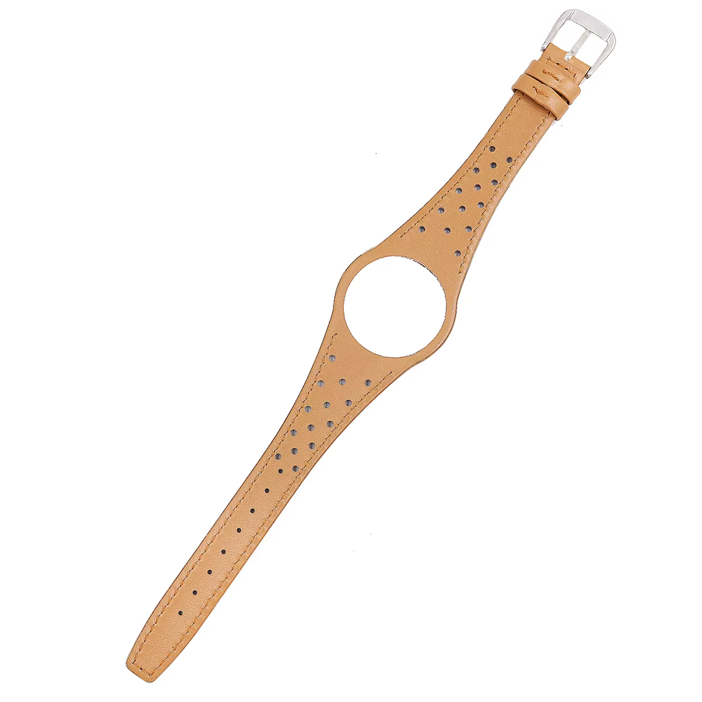 CARLYWET Bracelet de montre en cuir rouge bleu marron noir kaki avec boucle en acier argenté pour homme Omega Dynamic