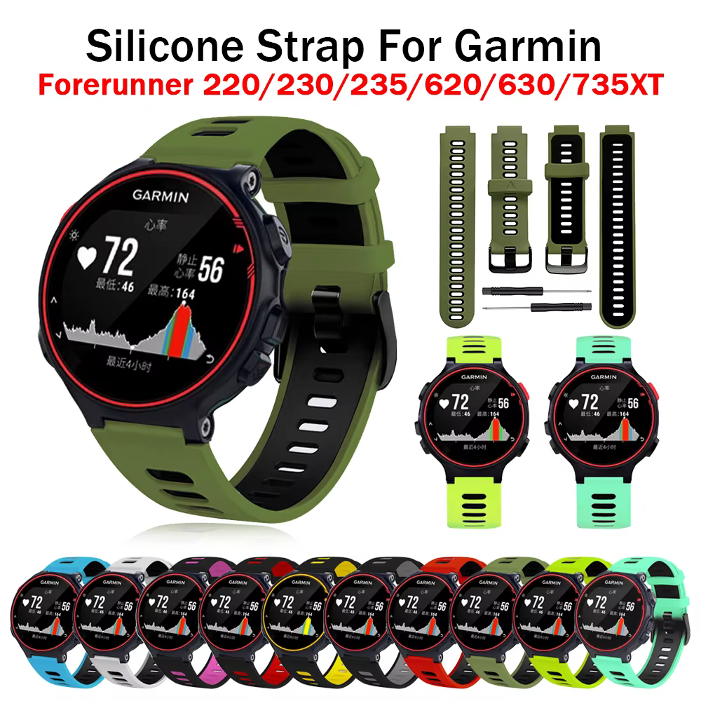 Bracelet de montre pour Garmin Forerunner 735XT 735/220/230/235/620/630