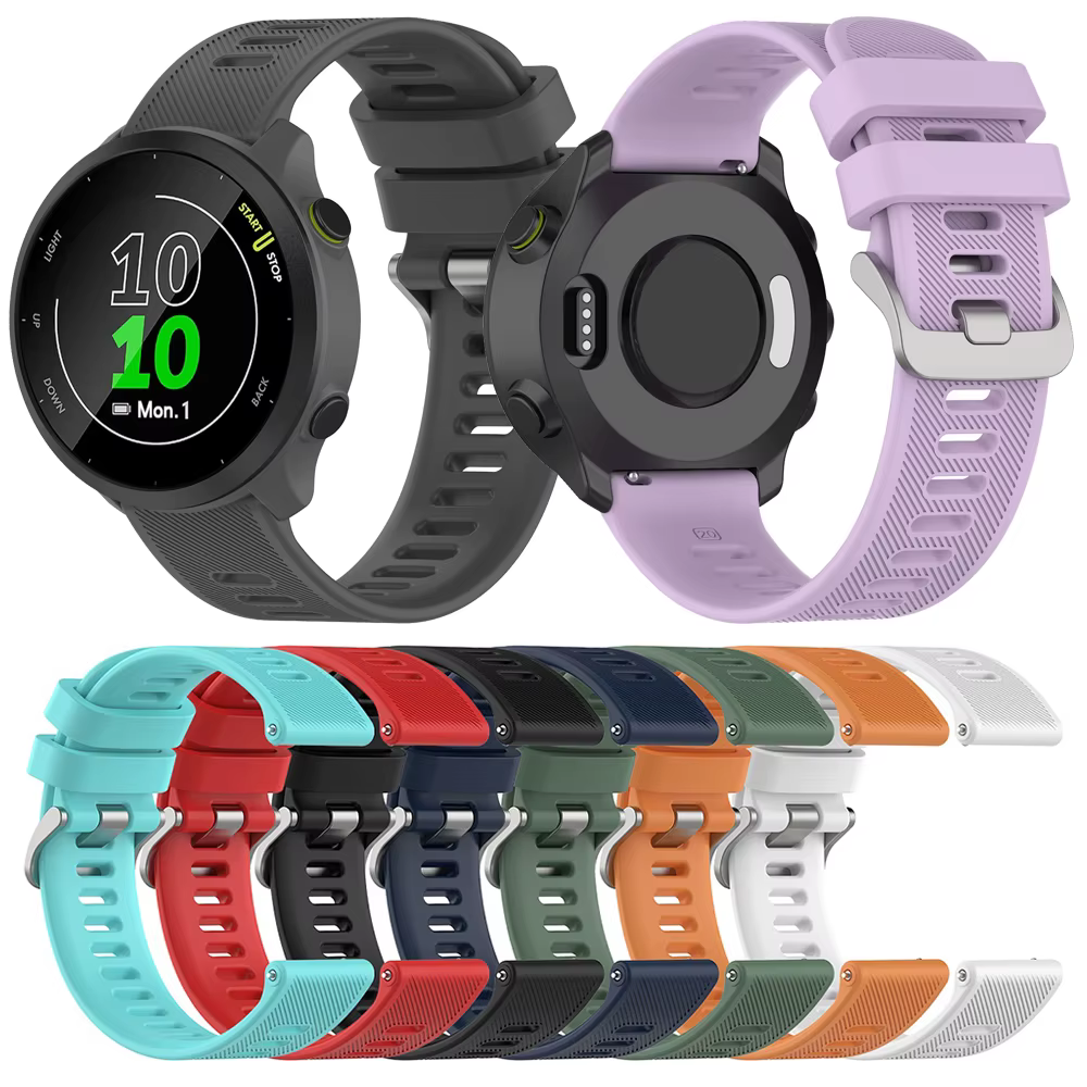 Bracelets de montre 20mm pour Garmin Forerunner 158 venu sq/venu sport bracelet en Silicone